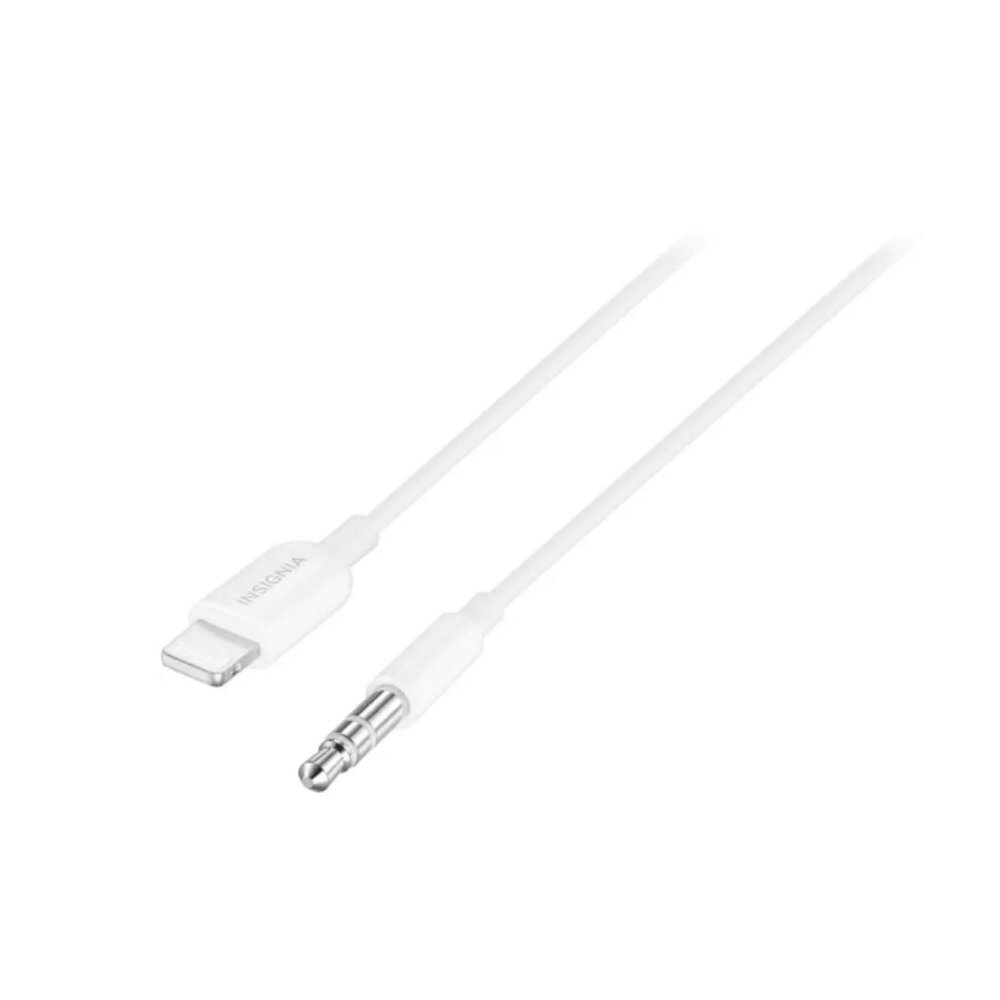 Insignia 3' Lightning to 3.5 mm Audio Cable - White